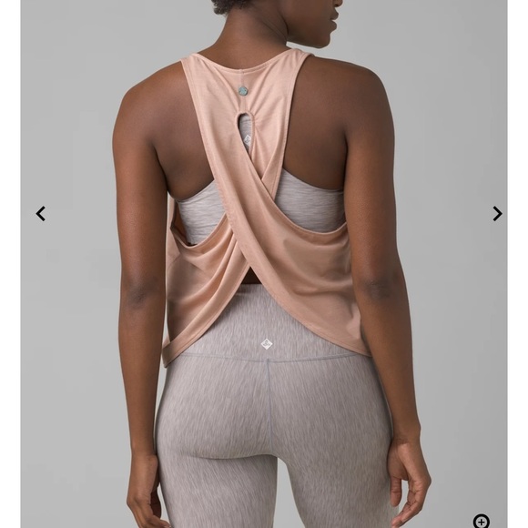Prana Florette Tank, Champagne, Size Small - Picture 2 of 5